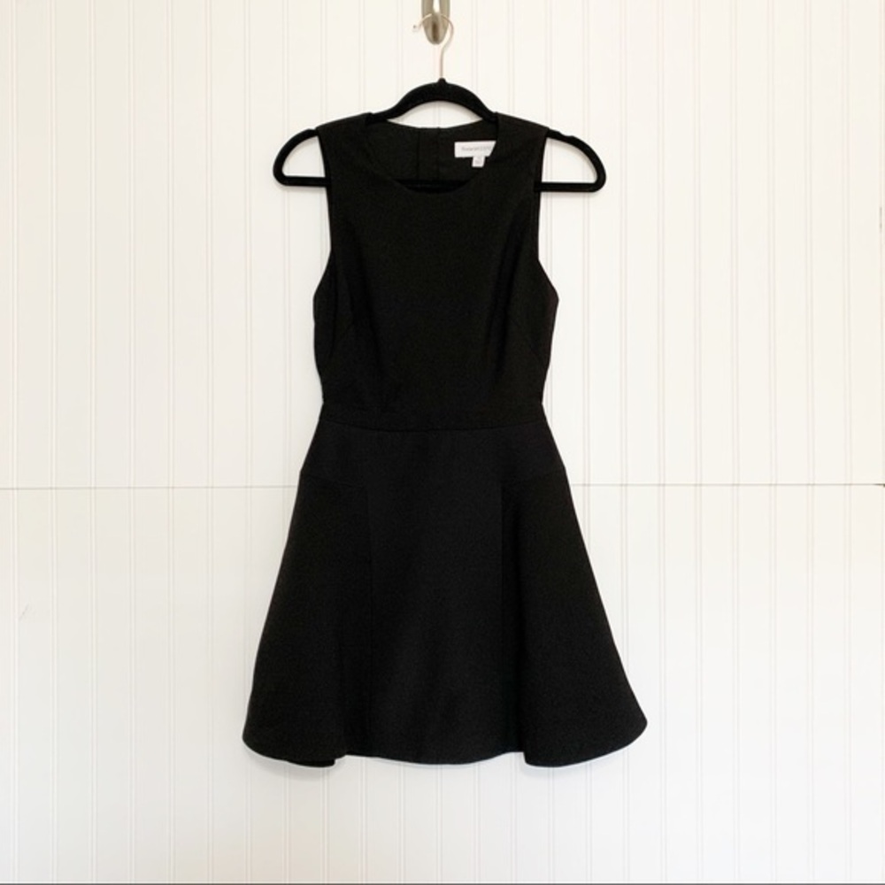 Finders Keepers Fit Flare Open Back Mini Dress
